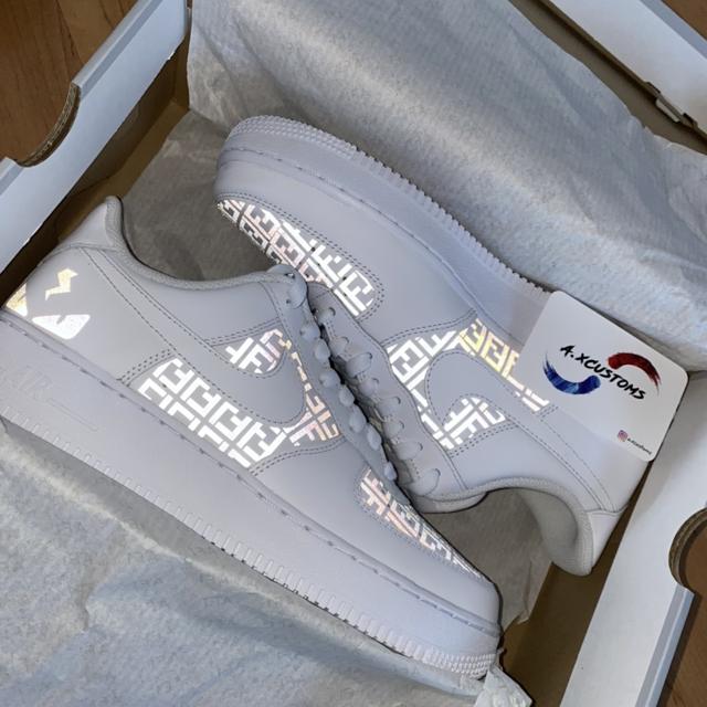 fendi reflective air force 1