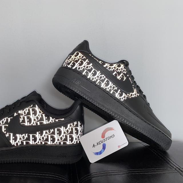 fendi reflective air force 1