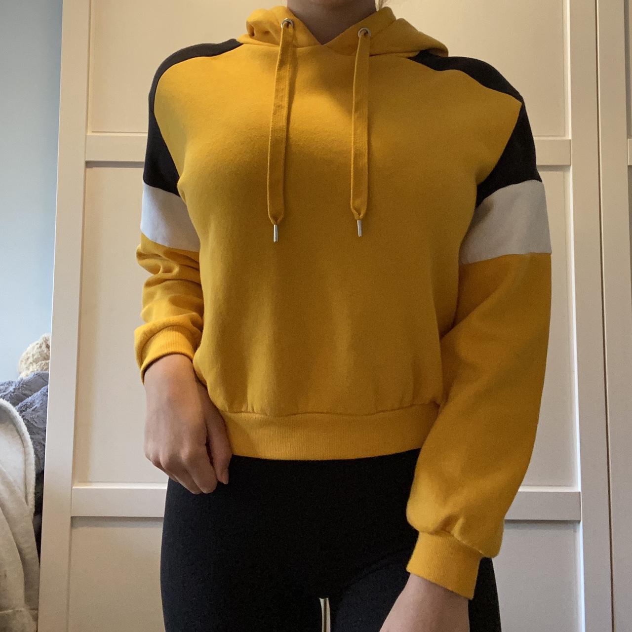 Yellow hoodie women's on sale h&m