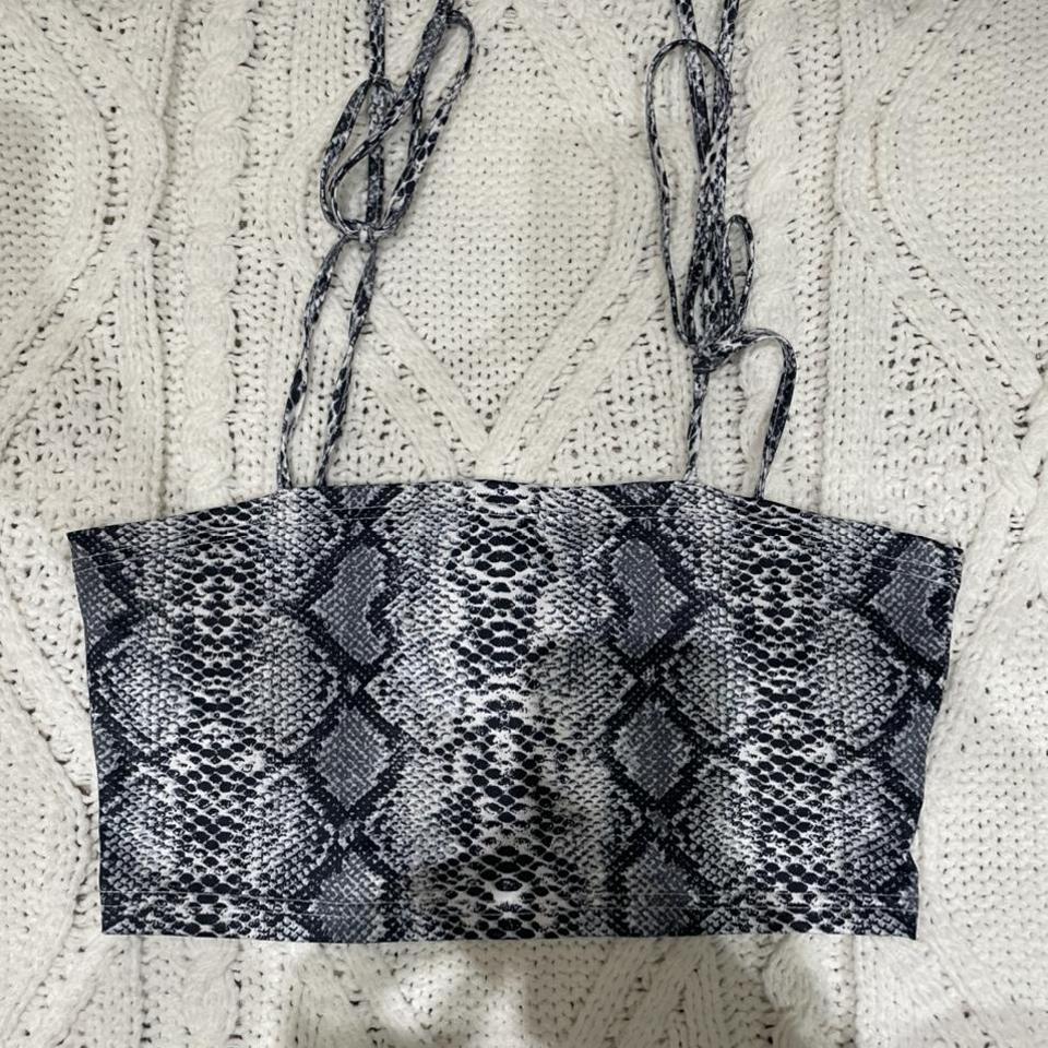 summer & rose faux snakeskin tote