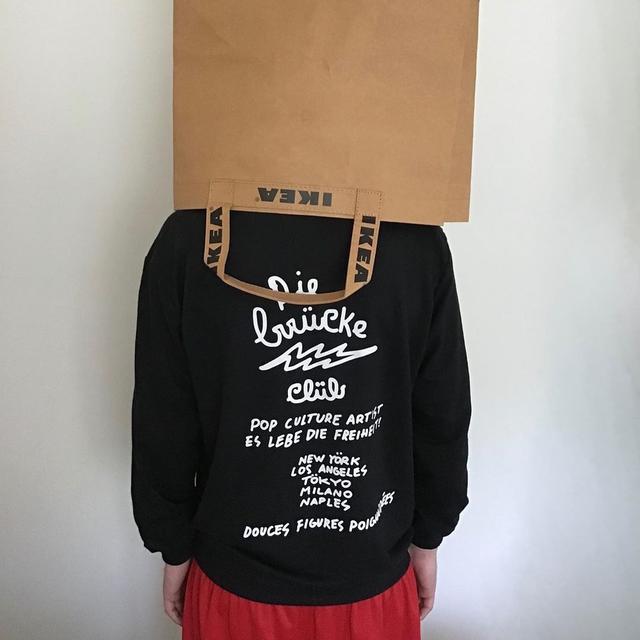 Custom Virgil abloh x Ikea markerad bag Hand - Depop