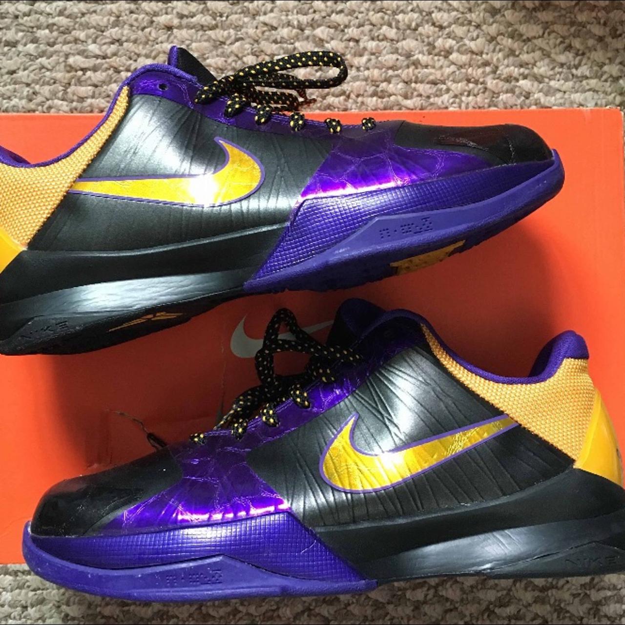 Nike Kobe V Lakers sz 7Y - brand new with box -... - Depop