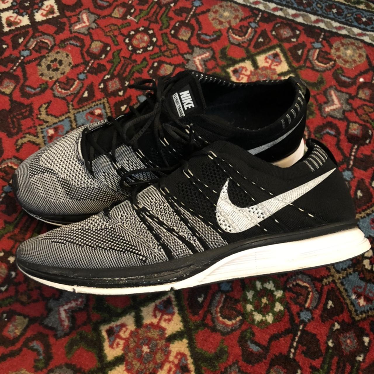 Nike Flyknit Trainer 2012 black white Size. Depop