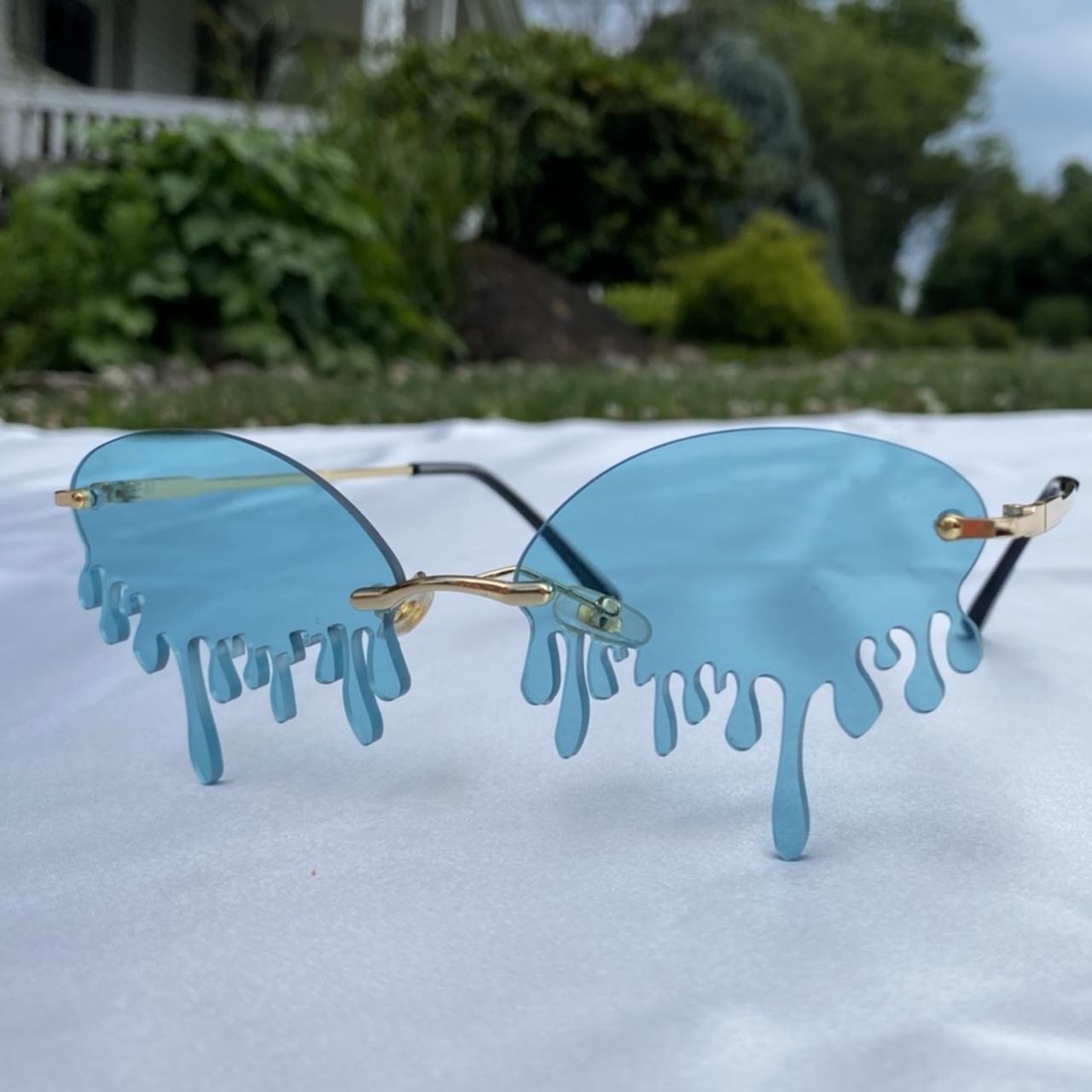 blue drip sunglasses