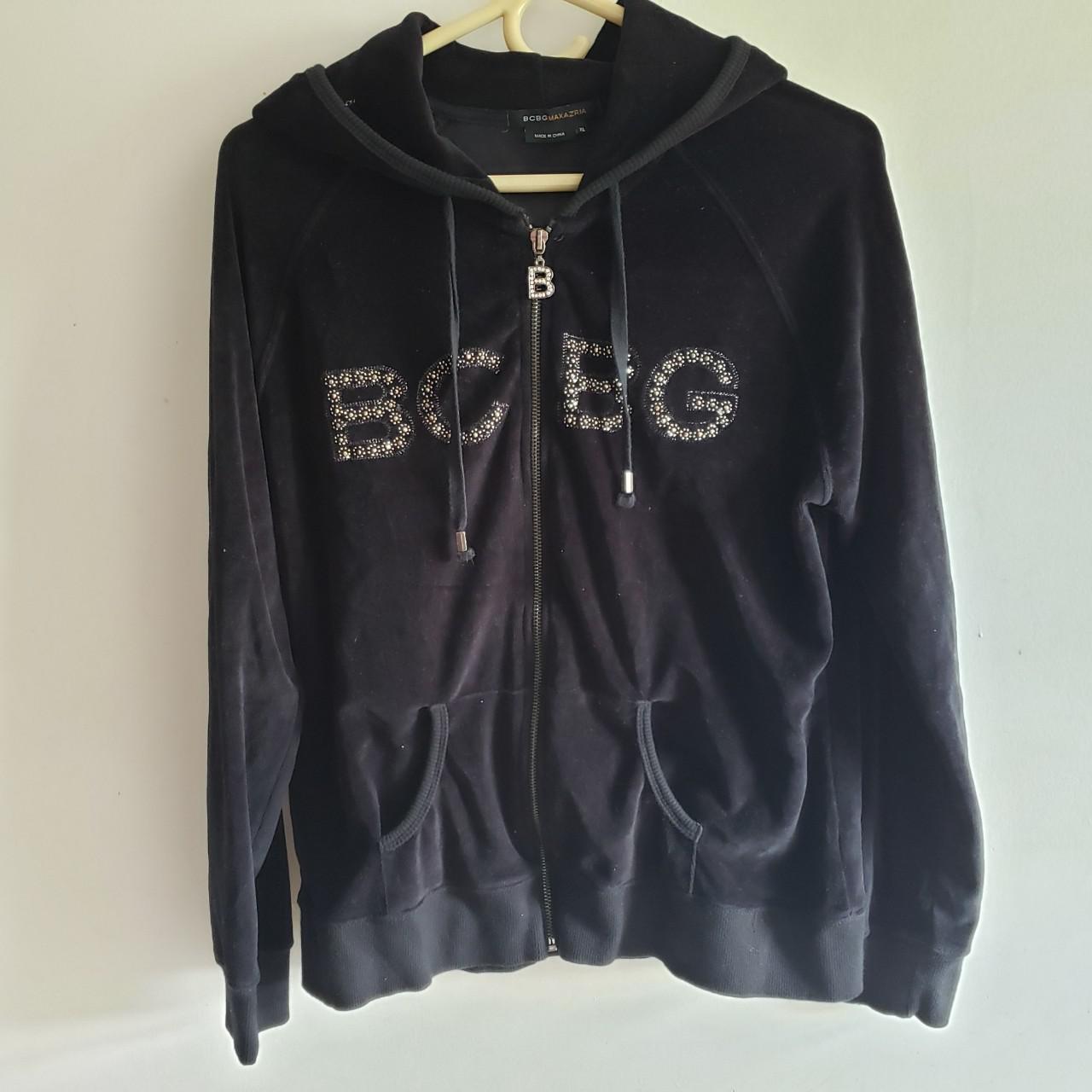 Plus size black velvet zip up hoodie 🖤 Size xl &... - Depop