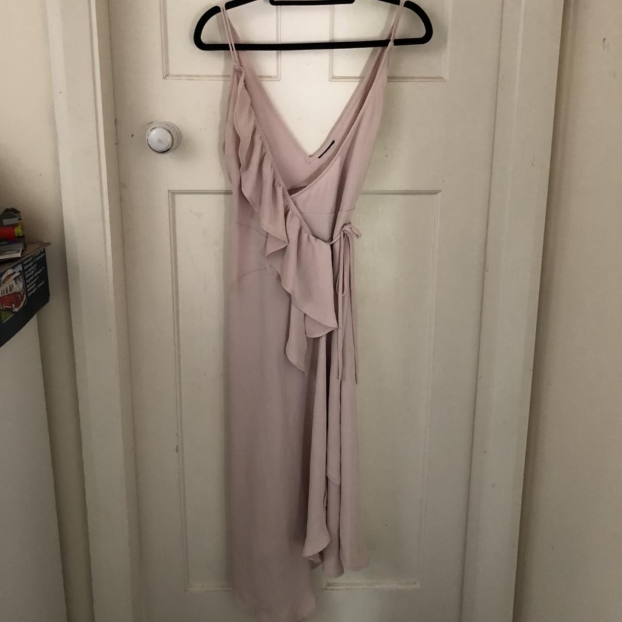 Topshop pink wrap dress -waist tie to suit various... - Depop