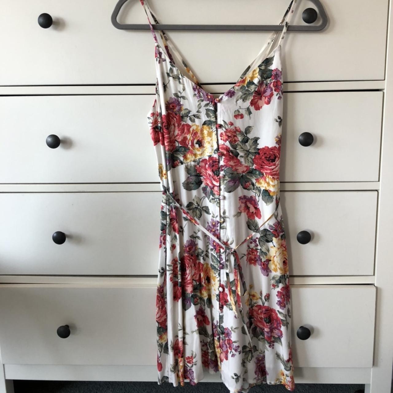 Abercrombie & Fitch floral summer dress -mini... - Depop