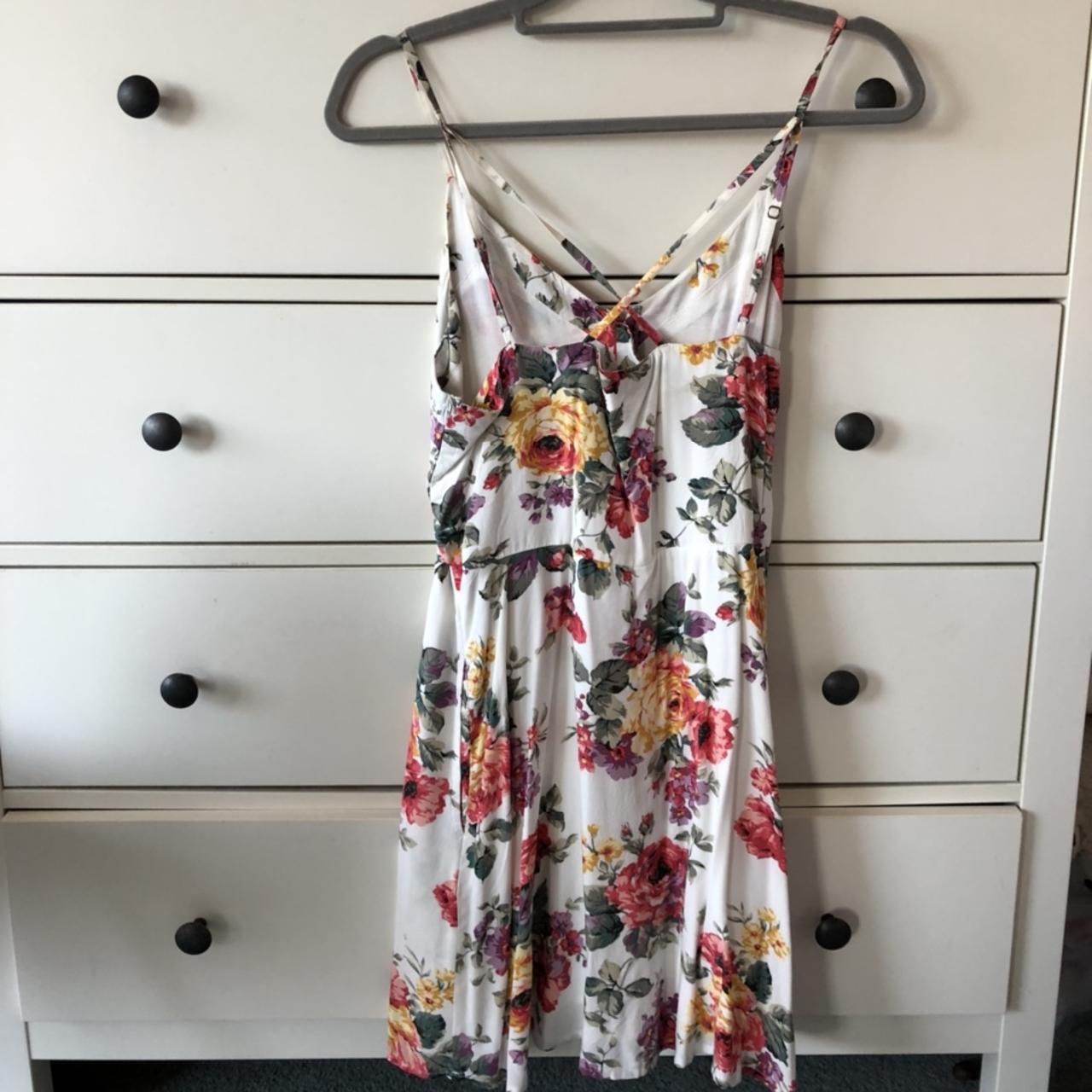 Abercrombie & Fitch floral summer dress -mini... - Depop