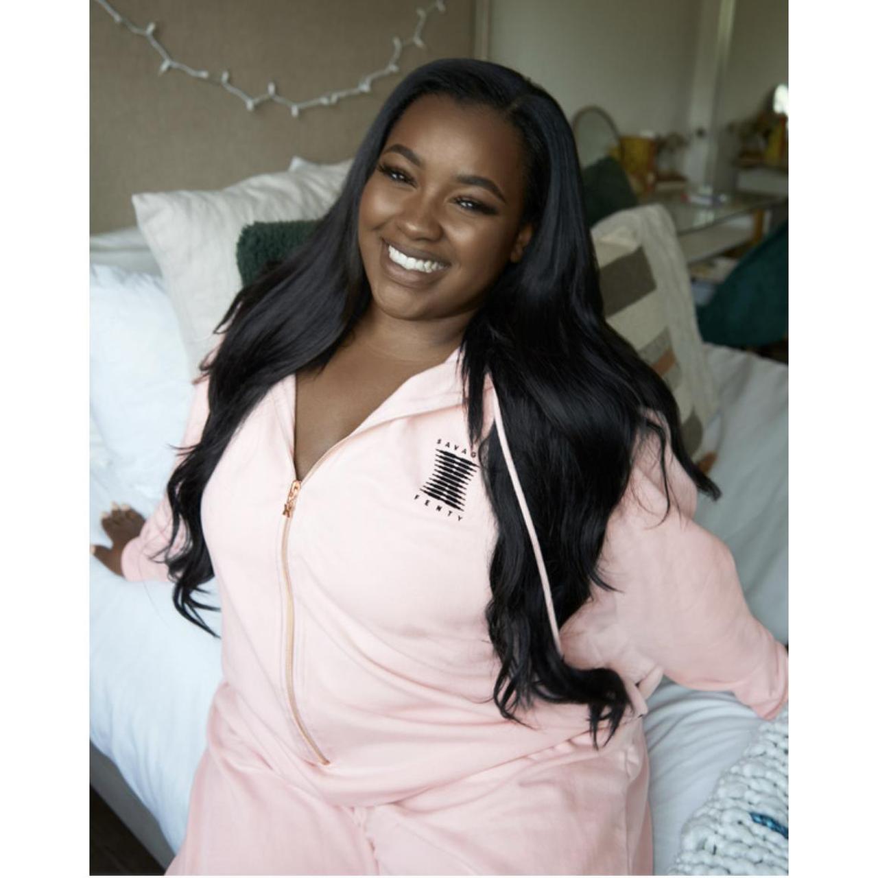 savage x fenty onesie pink