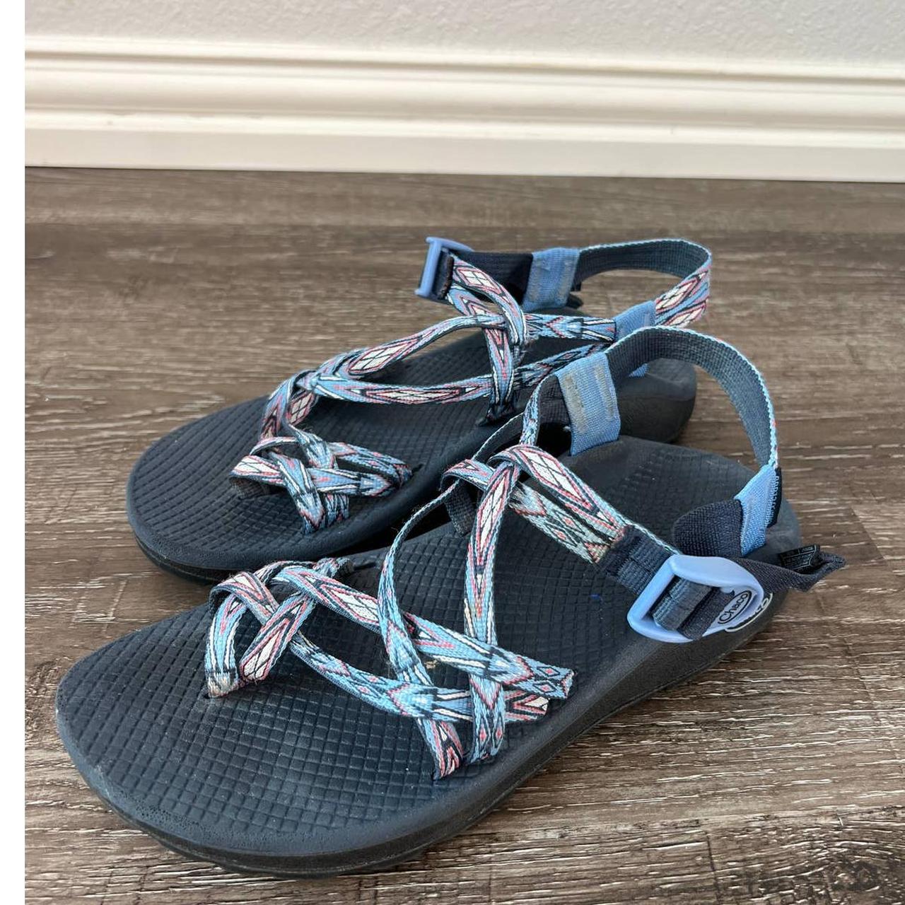 Chaco Z Cloud X2 Blue Multicolor Strappy Depop