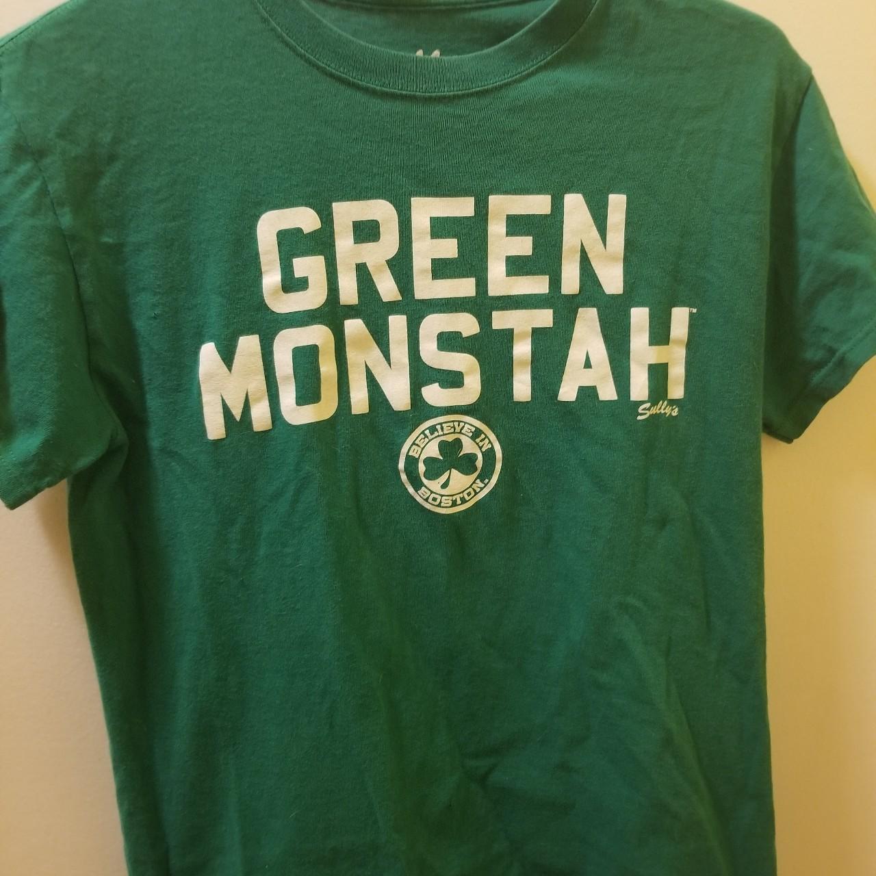 Boston Red Sox sully's green monstah shirt Size - Depop