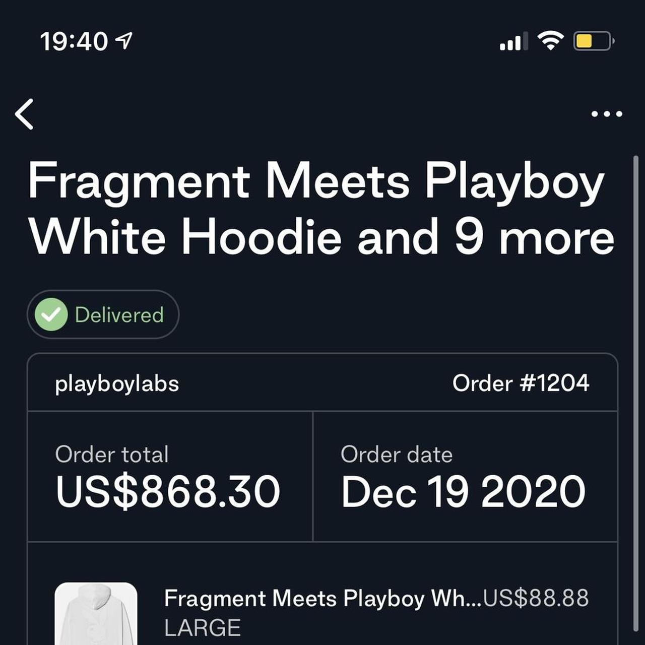 Fragment Meets Playboy Hoodie...