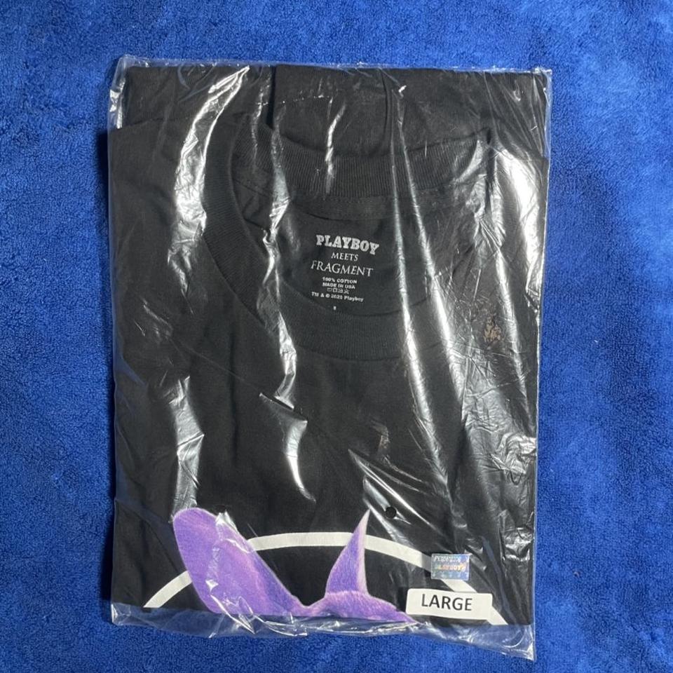 Fragment Meets Playboy Purple Bunny Black... - Depop