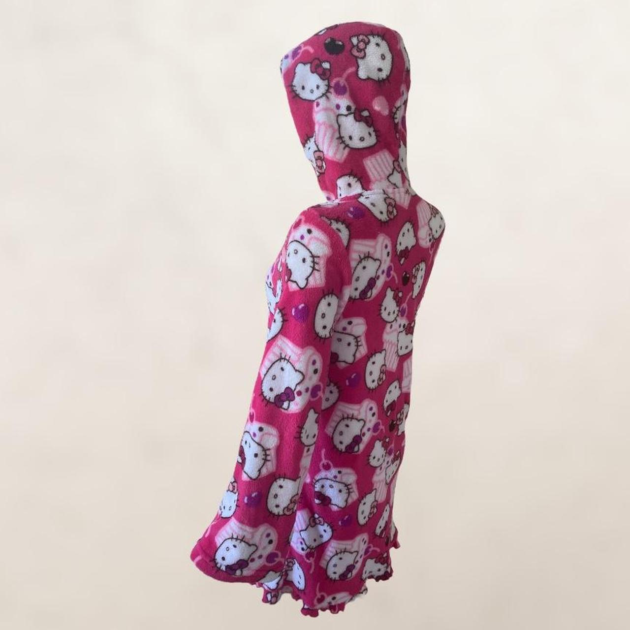 hello-kitty-pink-hooded-robe-size-large-depop