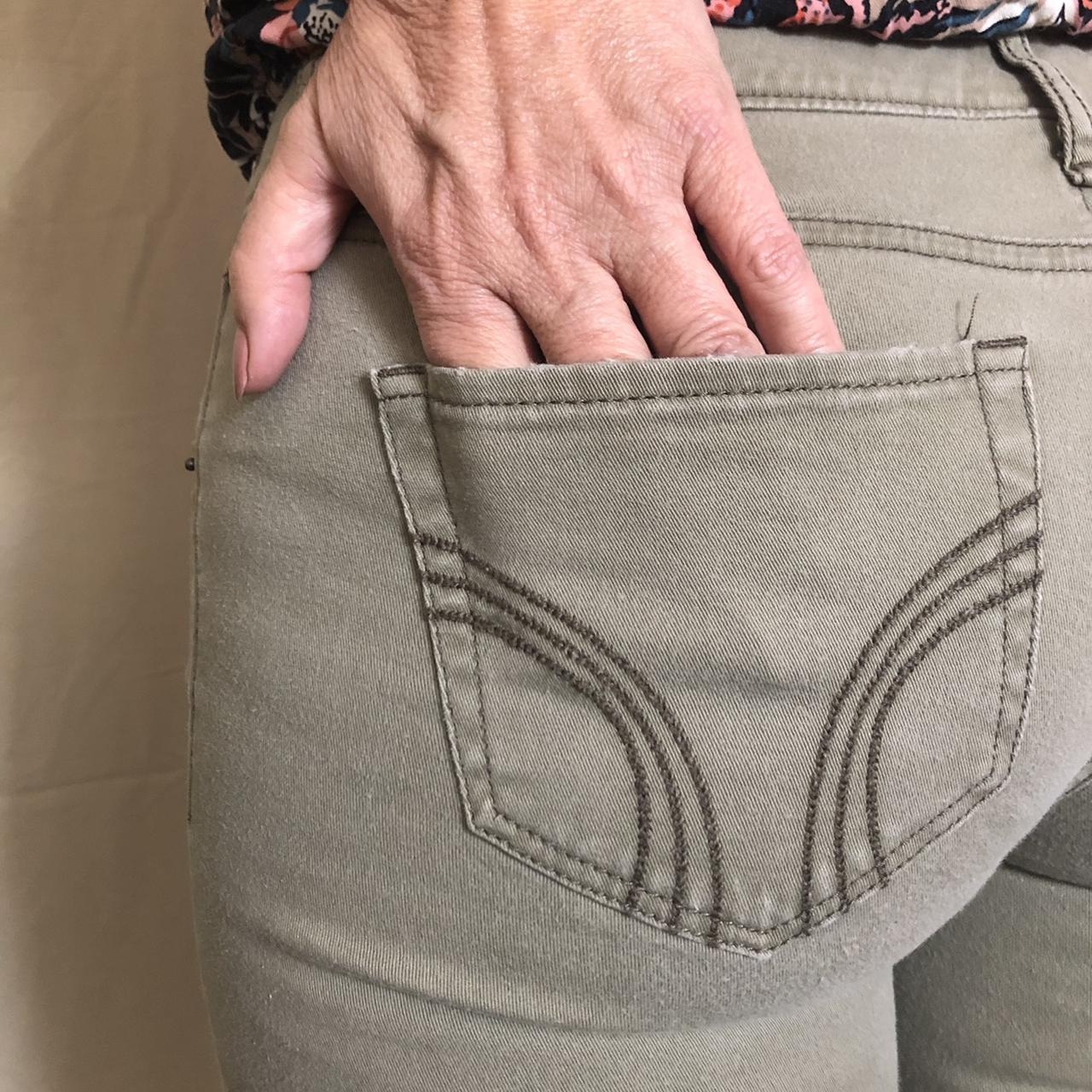 Hollister Jeans •olive green jeans •size 5, W... Depop