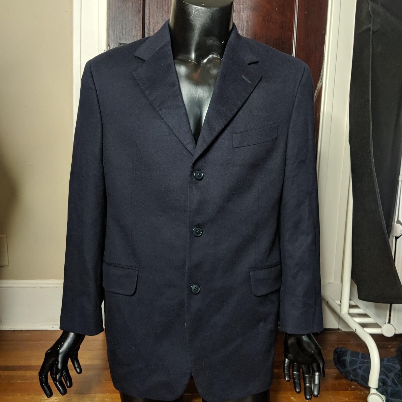 Brooks Brothers X Loro Piana Navy Blue Three Button Depop