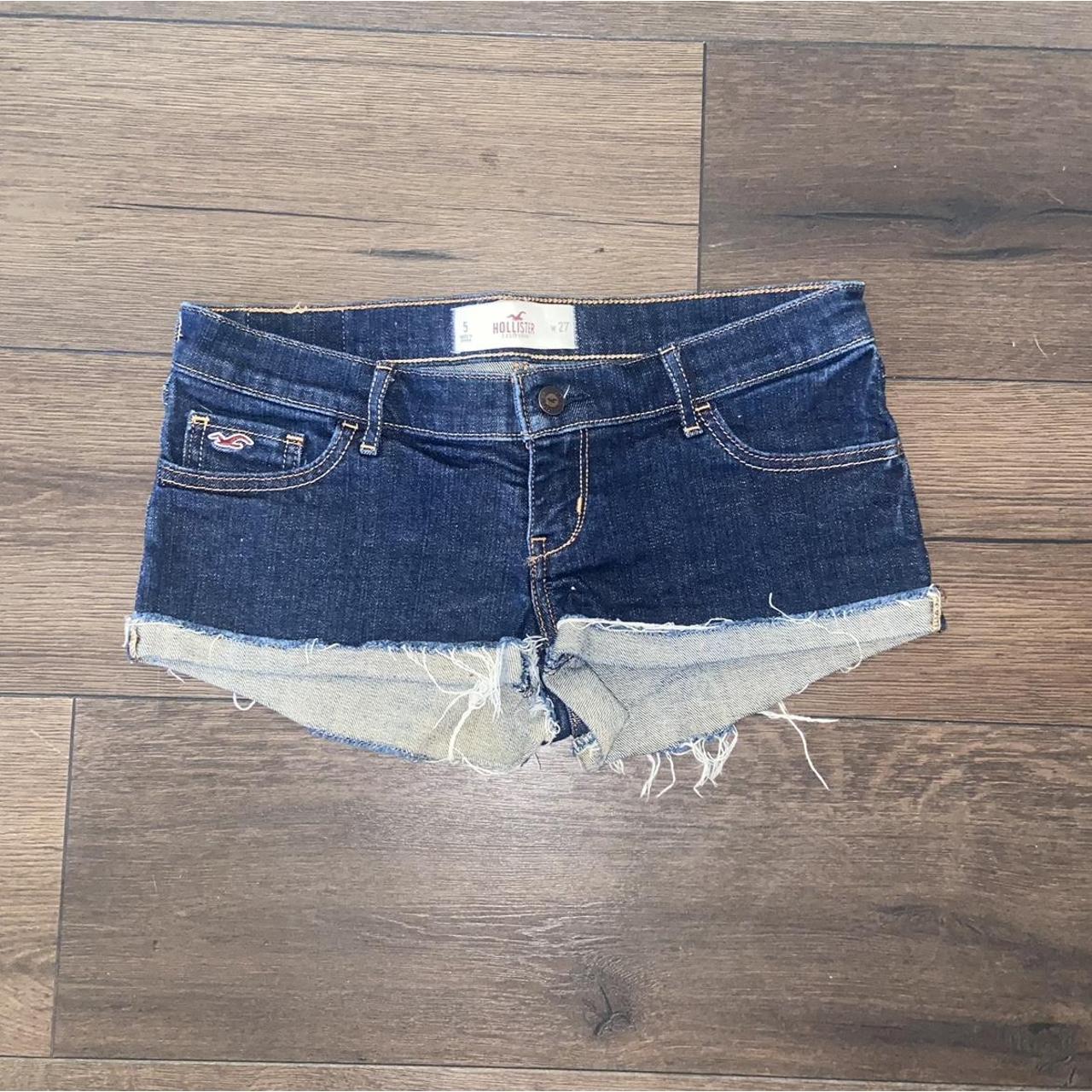 Hollister denim booty shorts, in good condition,
