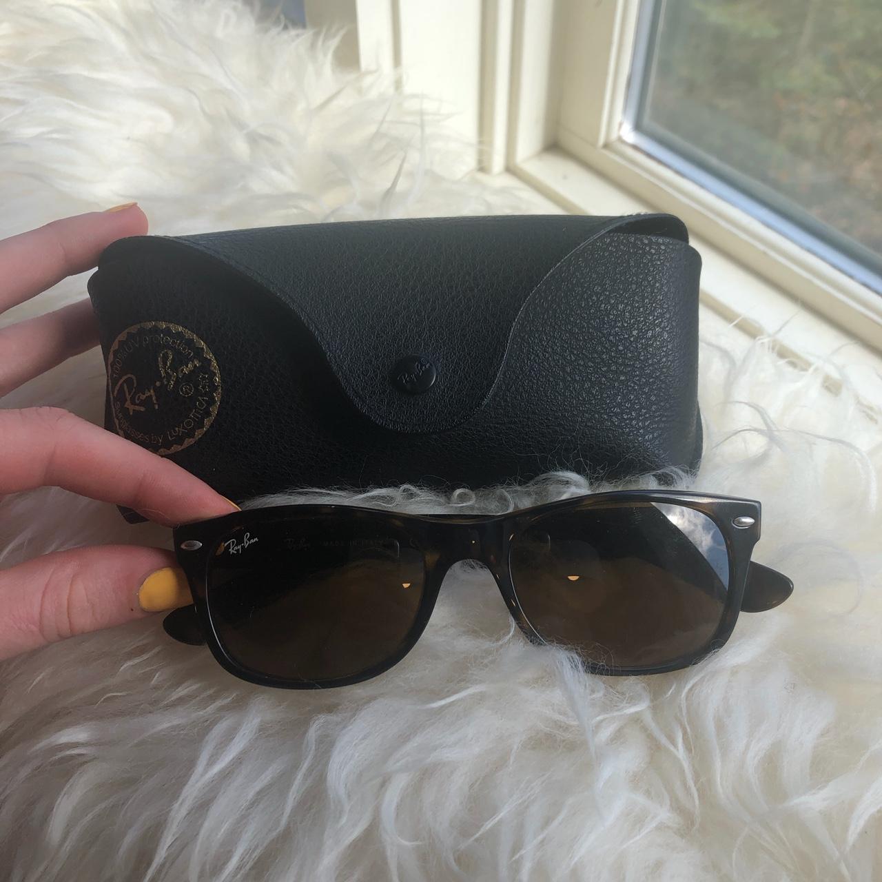 Classic tortoise shell authentic Ray-Ban wayfarer... - Depop