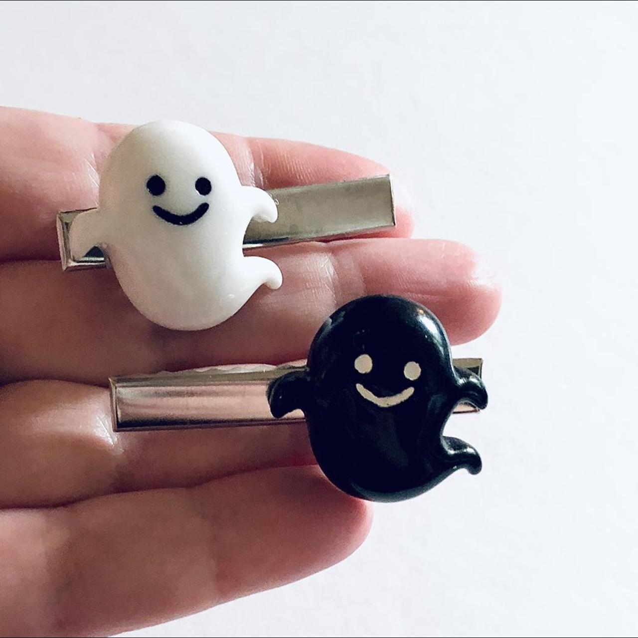 Ghost hair clips set of 2, Halloween hair clips,... - Depop