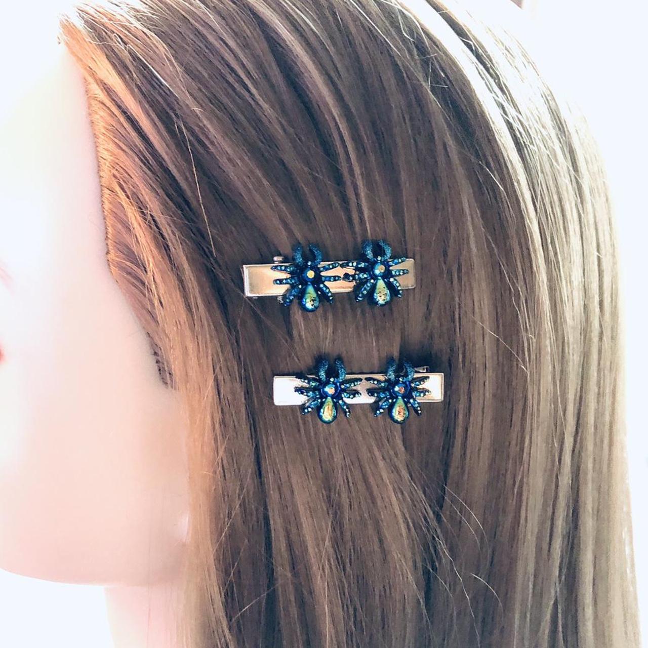 Women's Blue and Silver Hair-accessories | Depop