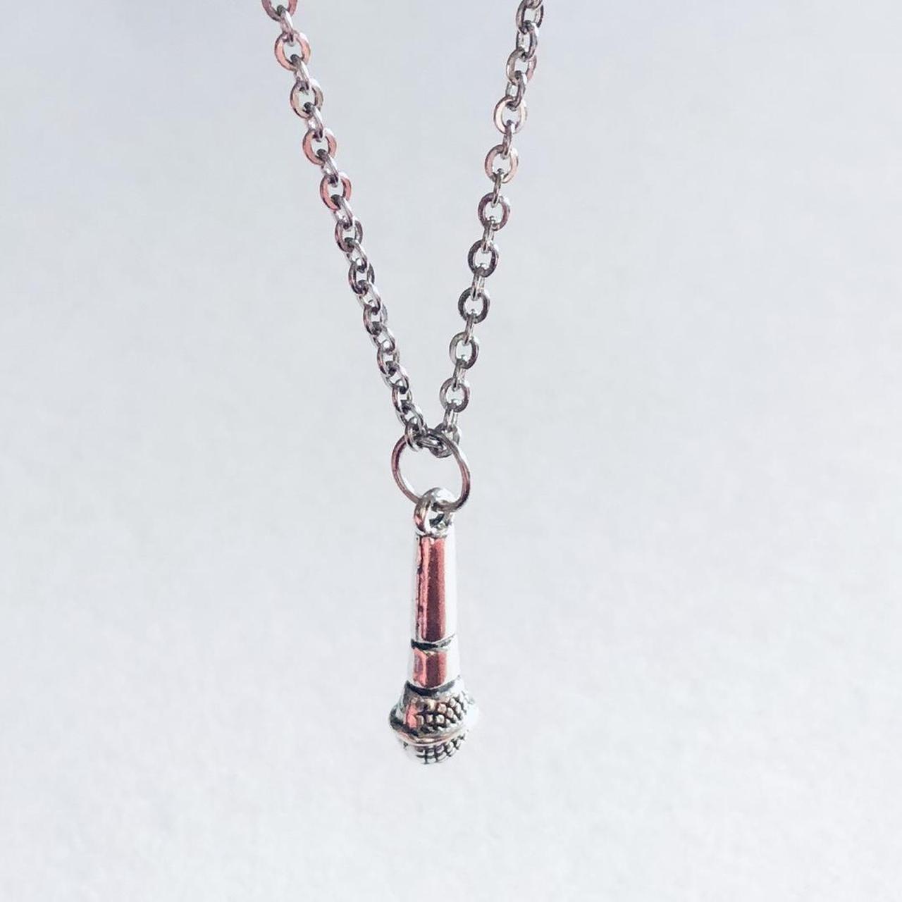 Product Image 2 - Silver microphone necklace, hip hop