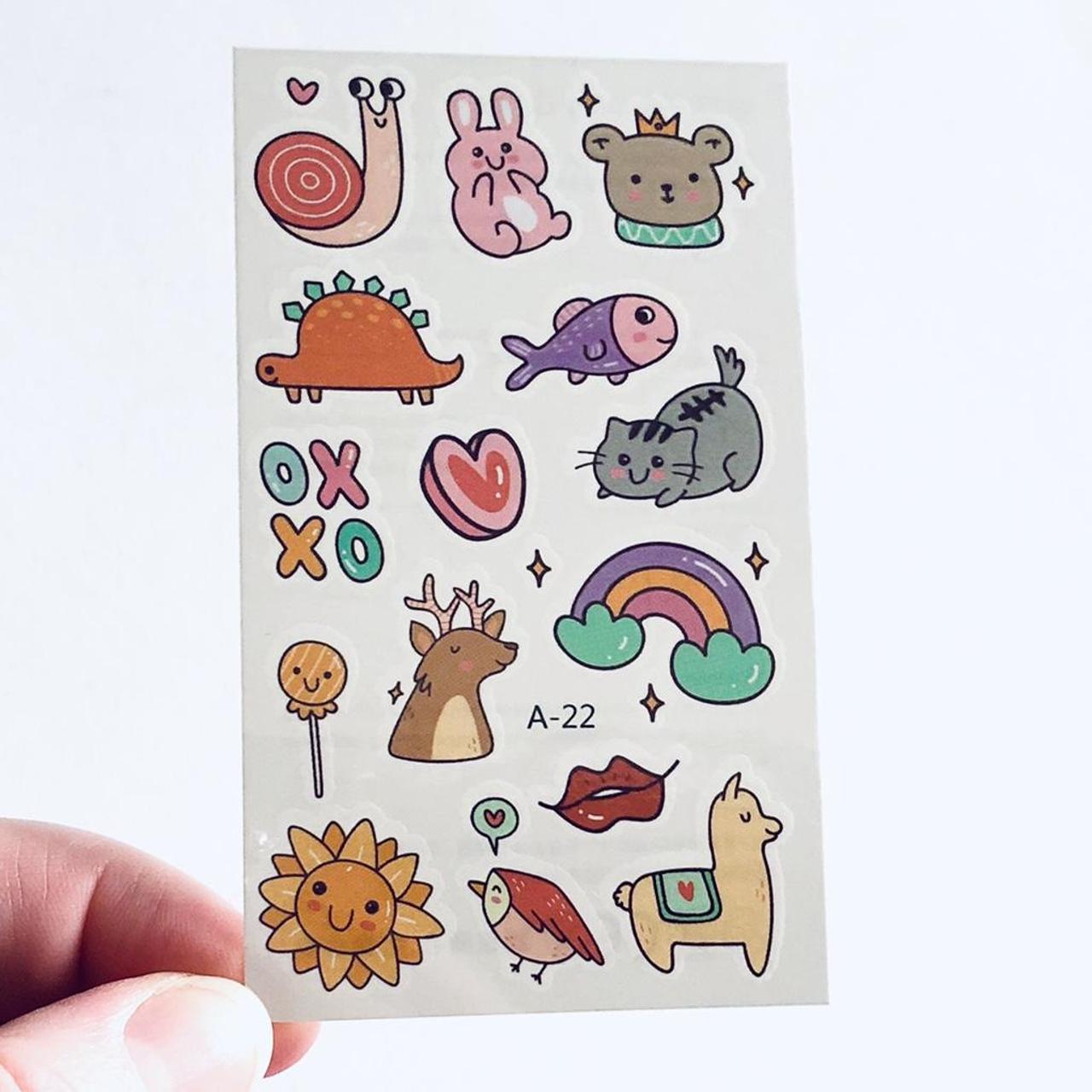 Product Image 1 - Cute animals multi tattoo sheet,