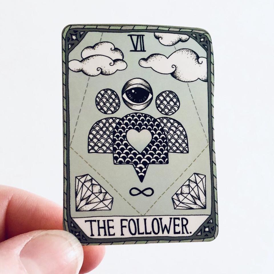 The feminist tarot card sticker, Venus female - Depop