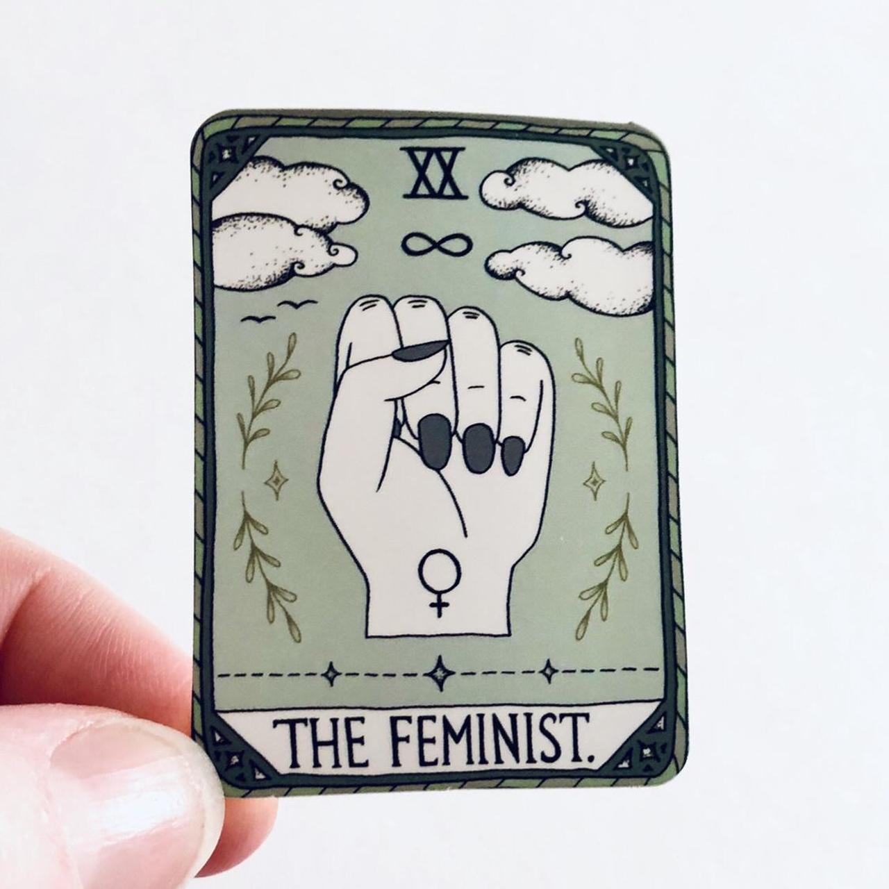 The feminist tarot card sticker, Venus female - Depop