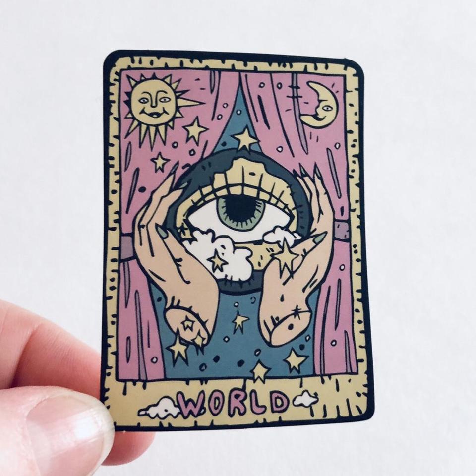 The feminist tarot card sticker, Venus female - Depop