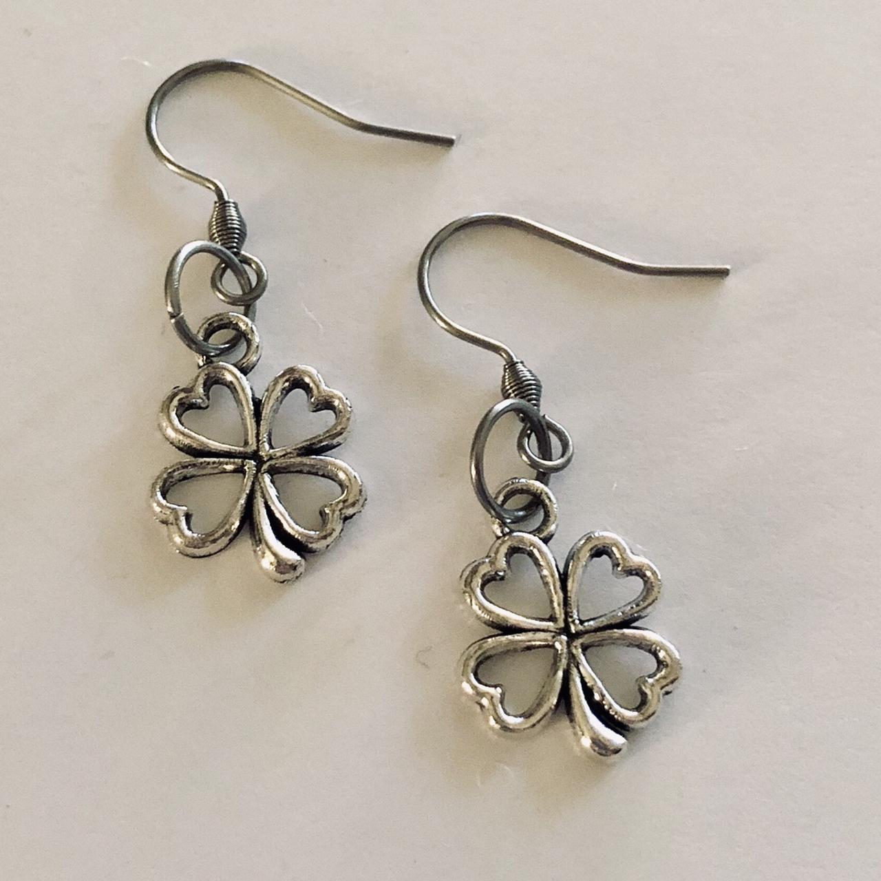 Product Image 2 - Four leaf clover earrings, flower