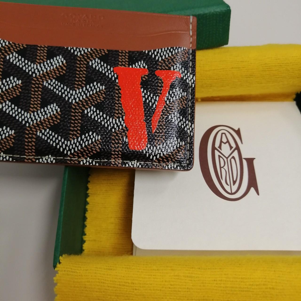 Goyard card holder clearance personalized