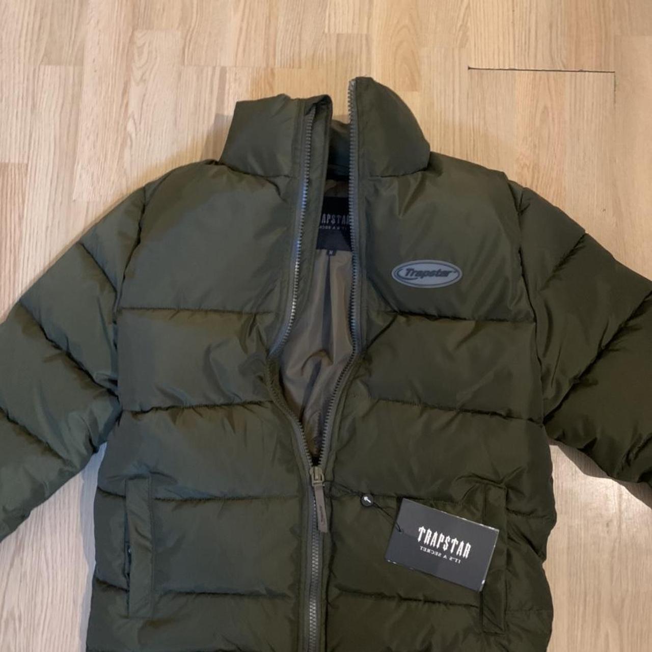 Trapstar Hyperdrive Puffer Jacket - Olive Green -... - Depop