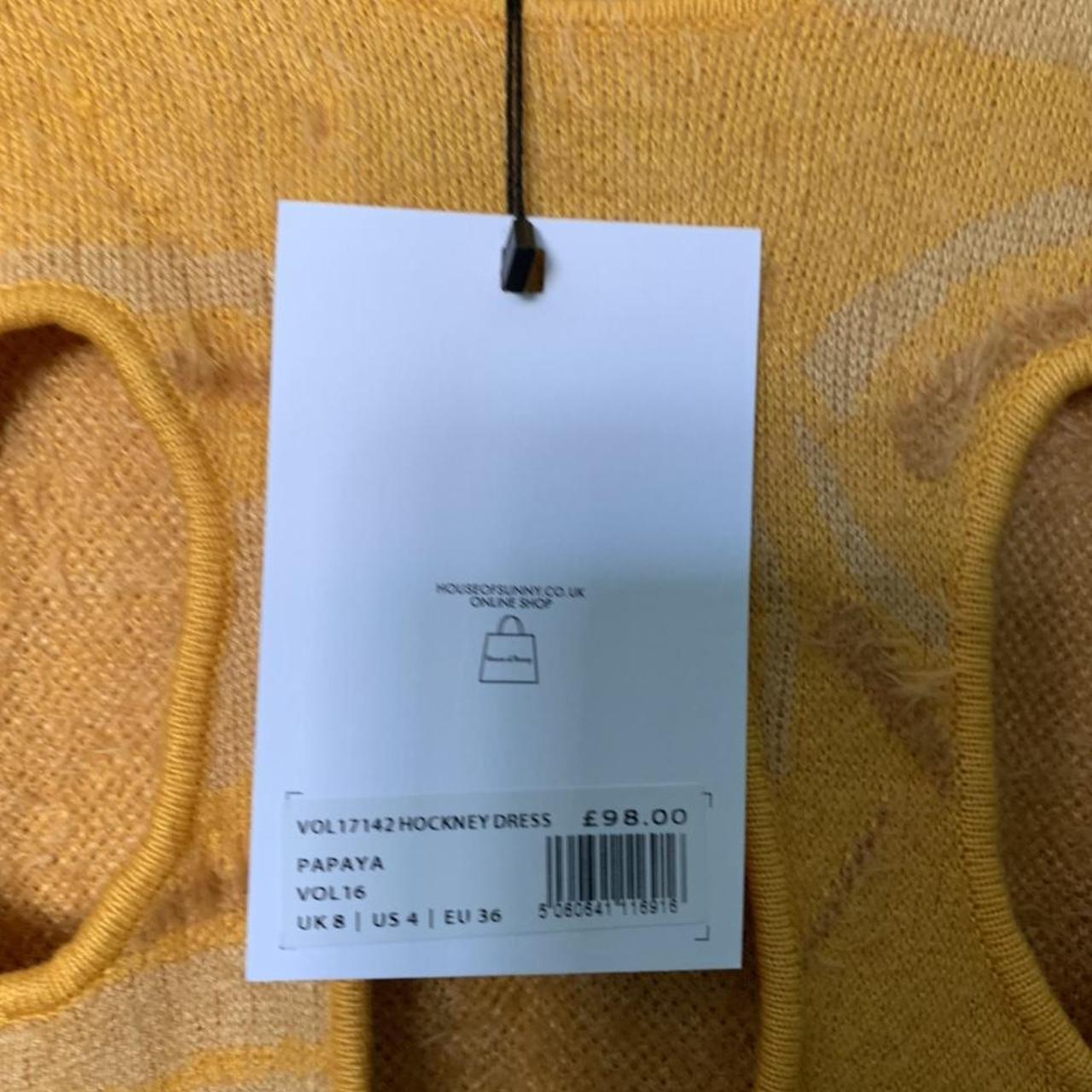 House of Sunny Women's Orange and Yellow Dress | Depop