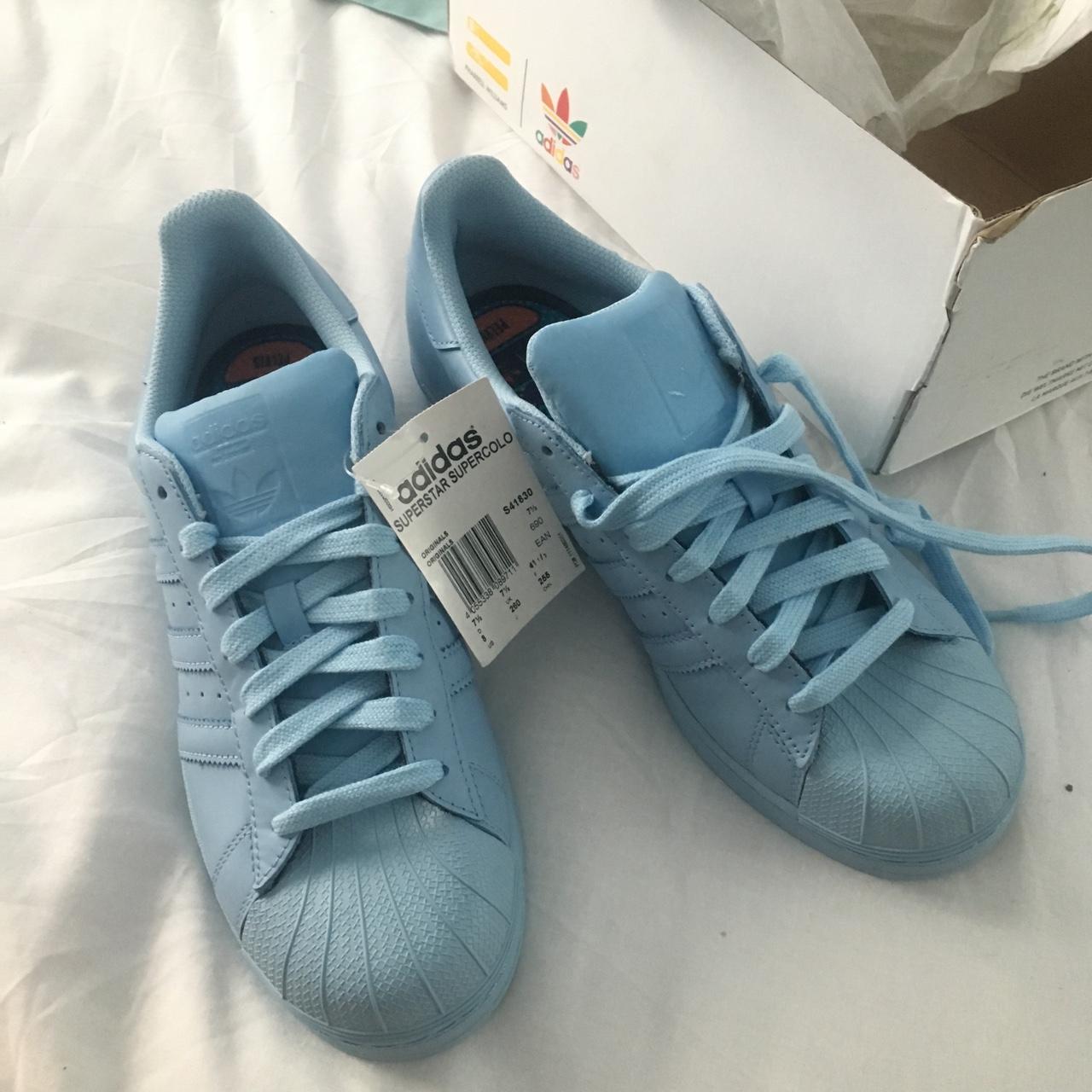 Light blue clearance superstars