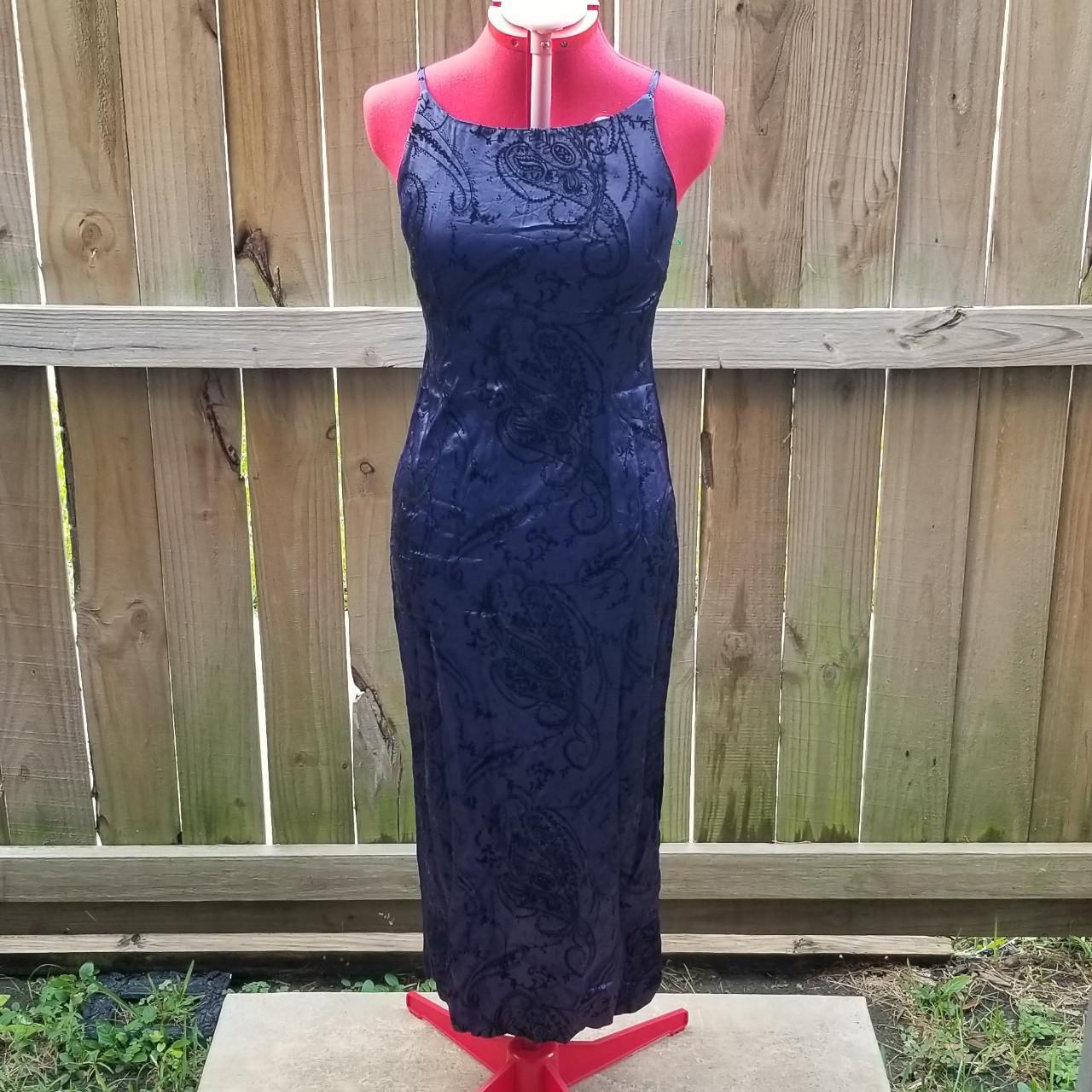All That Jazz Women's Black and Purple Dress Depop