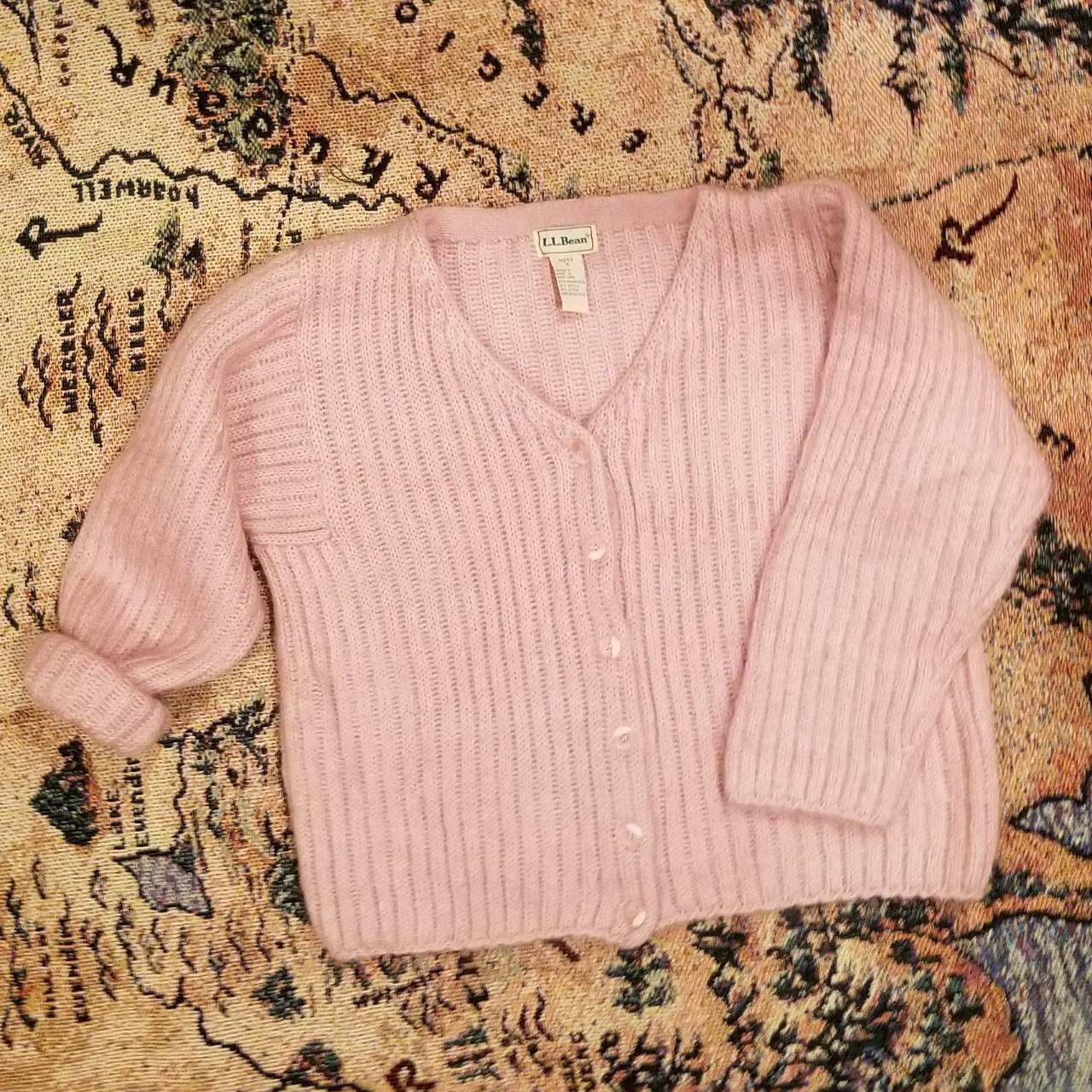 Ll bean hotsell cable knit cardigan