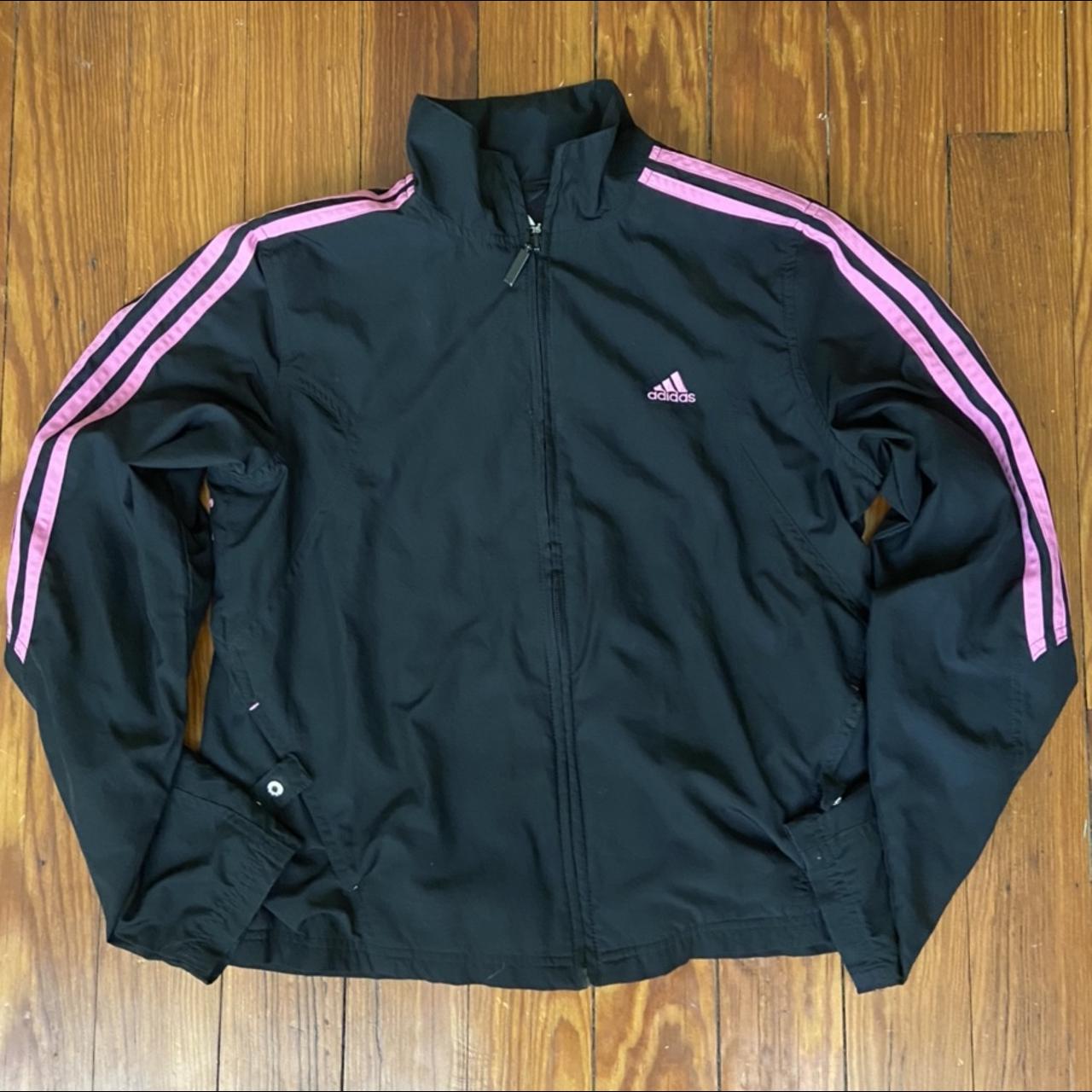 Adidas retro windbreaker tracksuit zip-up... - Depop