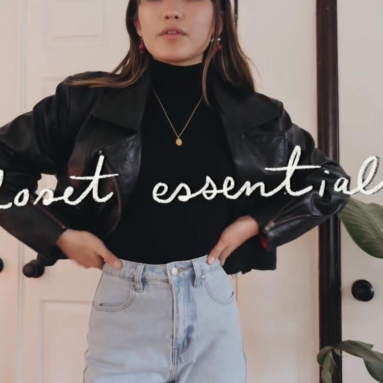 & Other Stories Women's Navy Bodysuit Depop