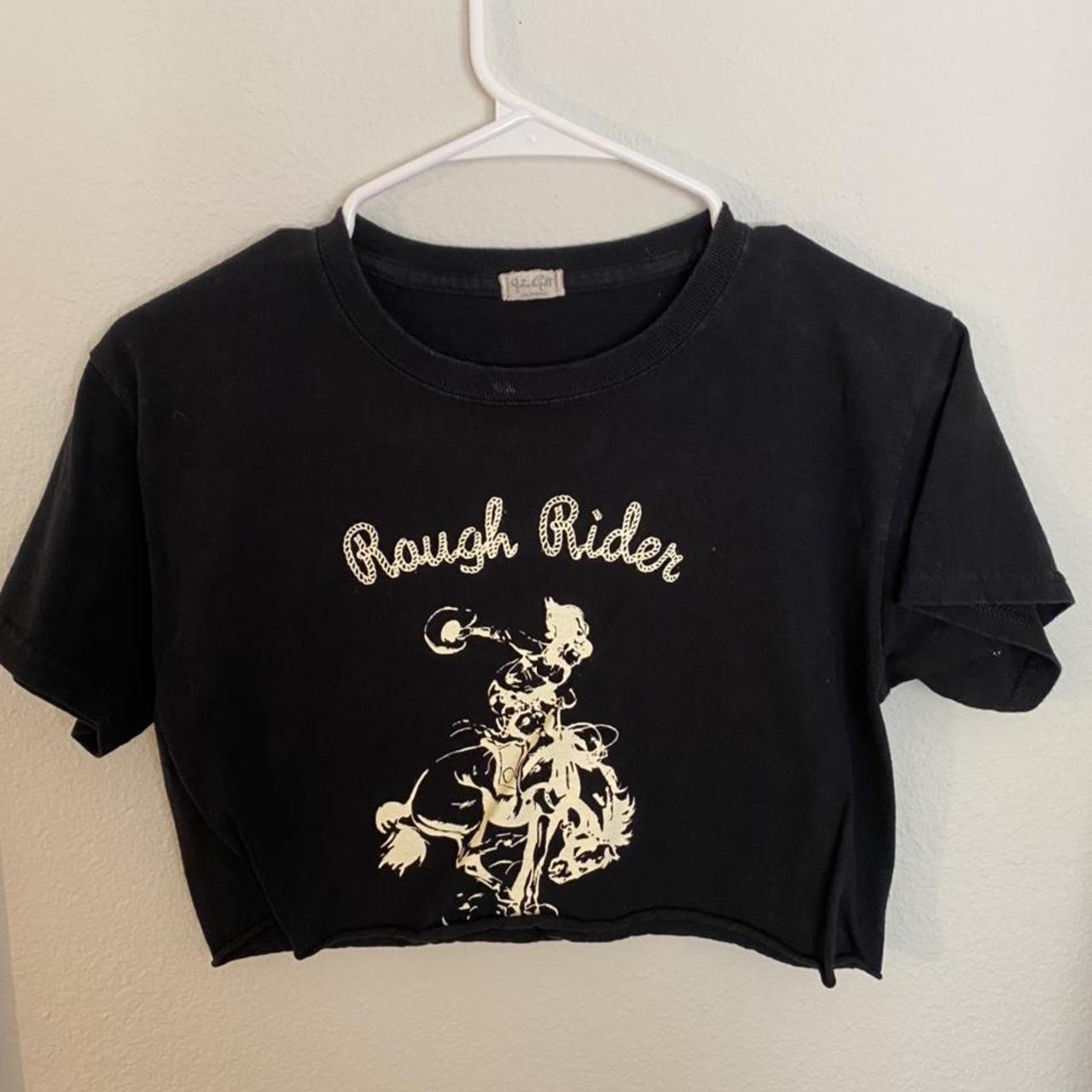 Brandy Melville cropped tshirt, cowboy style - Depop
