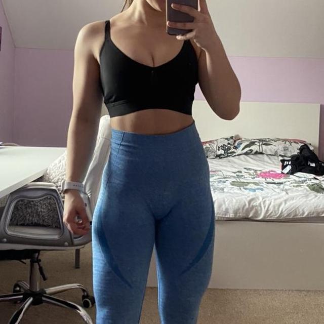 H&M Move - Black Cut Out Sports Bra, Women's - Depop