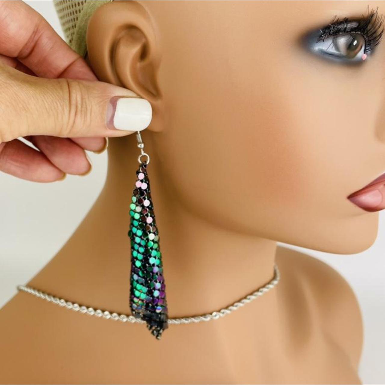 Product Image 1 - Beautiful earrings #goth #chain #choker