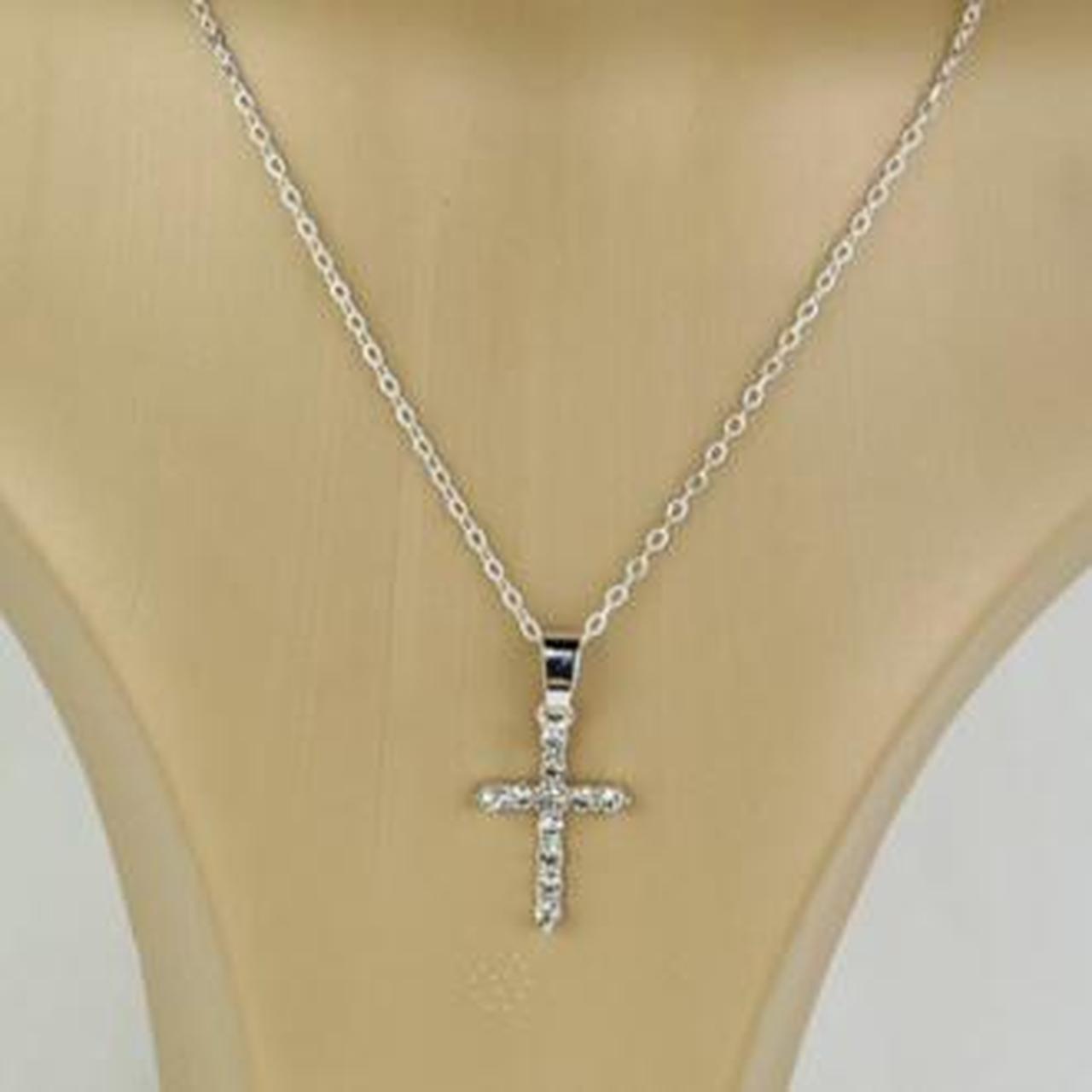 Product Image 1 - Cubic Zirconia Diamond Cross Pendant