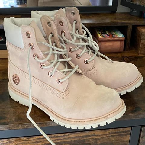 powder pink timberlands