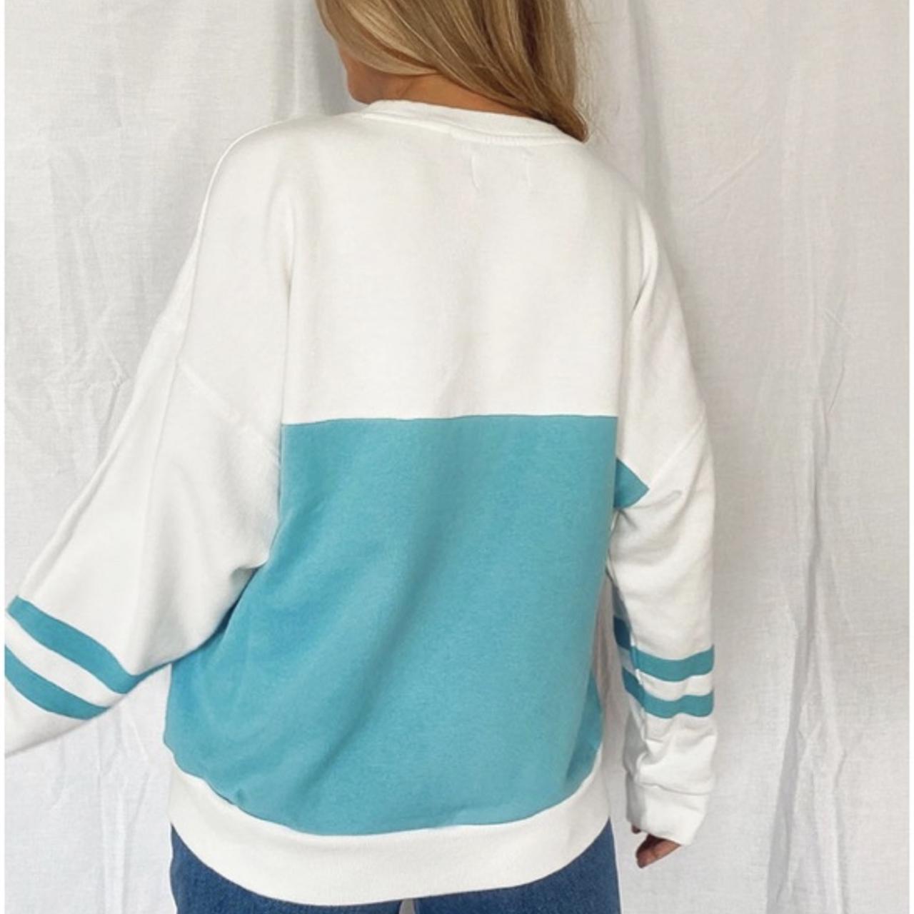 Abrand jeans teal and white jumper Selling as