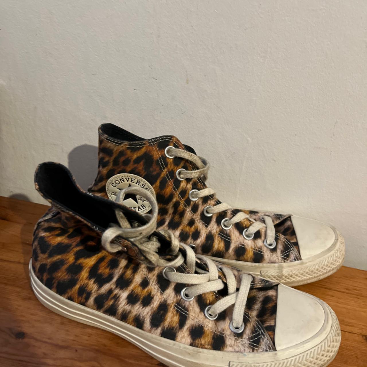 leopard print converse size 5