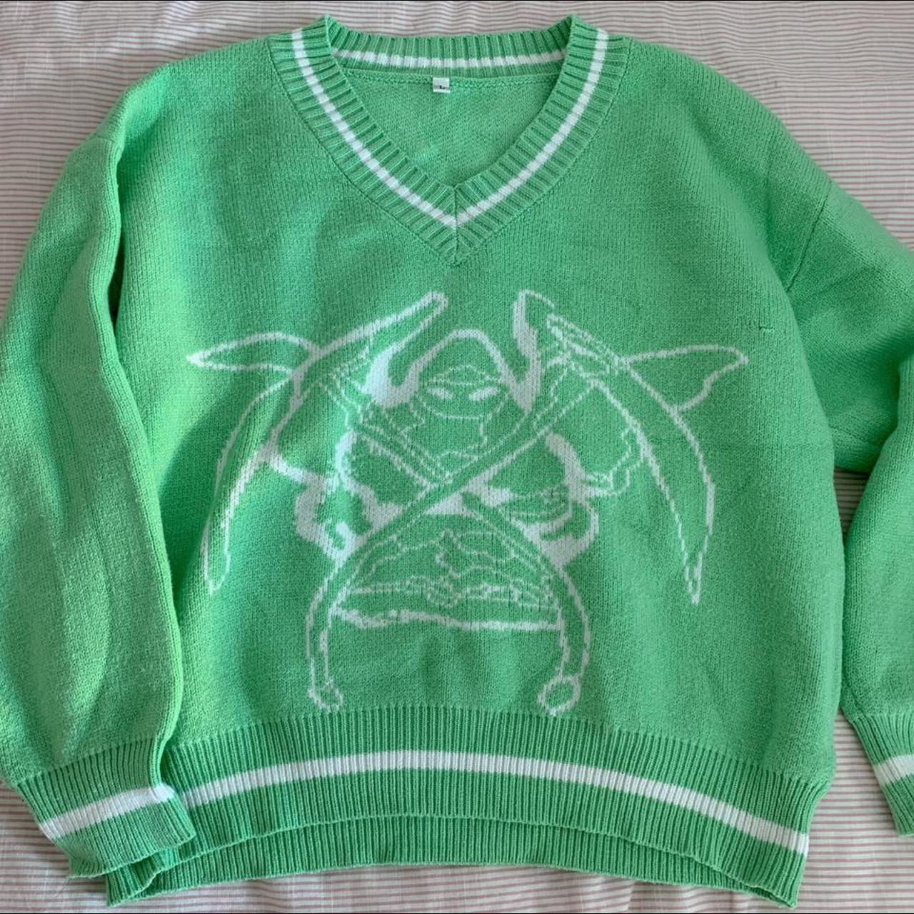 hcw green sweater