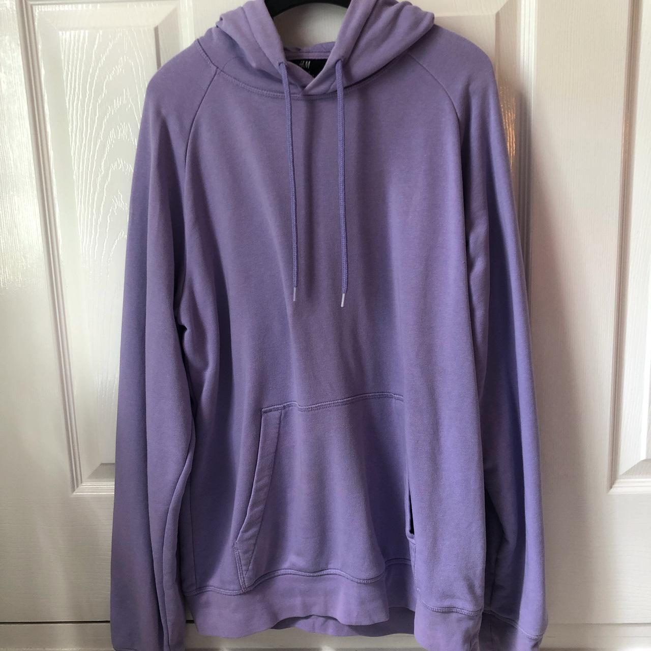 Purple hoodie from H&M. Women’s M regular fit.... - Depop