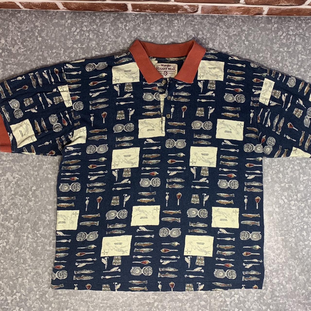 Wrangler vintage polo shirt from the 80s /90s . - Depop