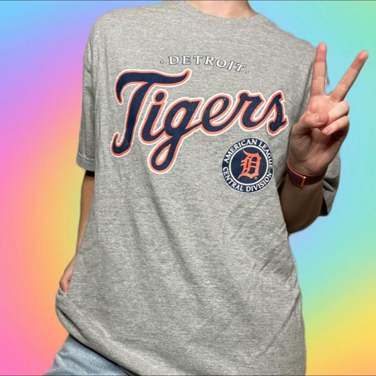 Detroit Tigers early 90s graphic tee Minimal - Depop