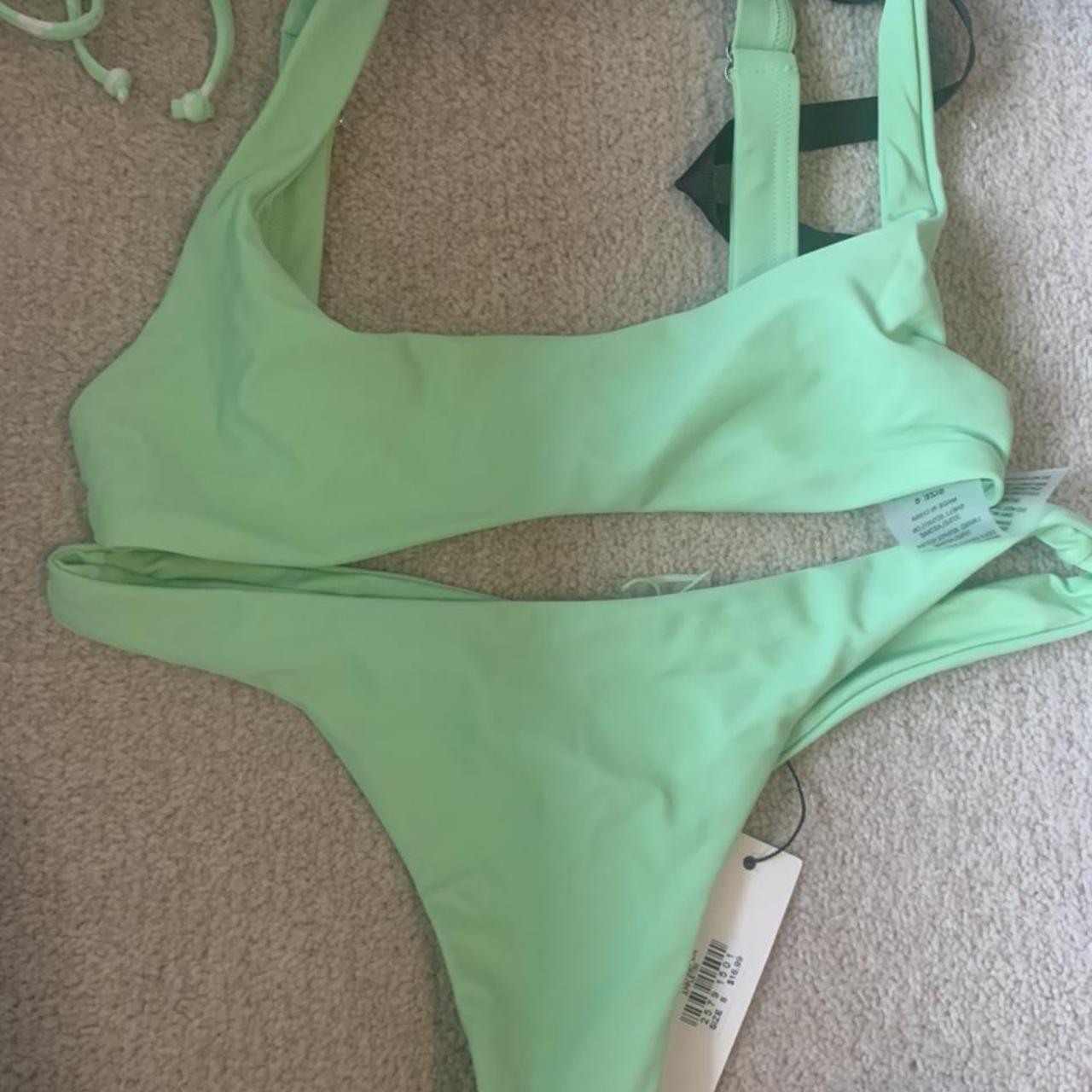 Glassons green bikini set - size XS/6. Never worn... - Depop